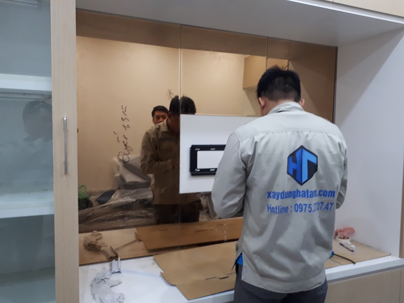 Gương ghép quả trám, gương ghép trang trí tại Hà Nội